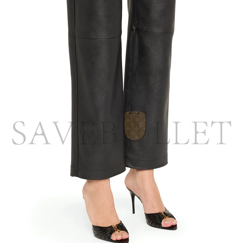 Y*L babylone Y*L ruched leather mule sandals